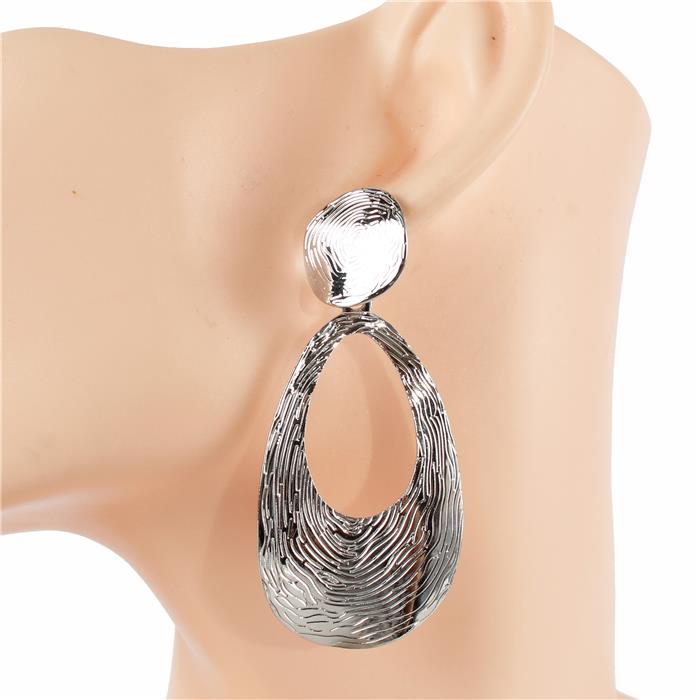 Metal Over Dangle Earring