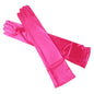 Satin Long Up To Elbow Gloves