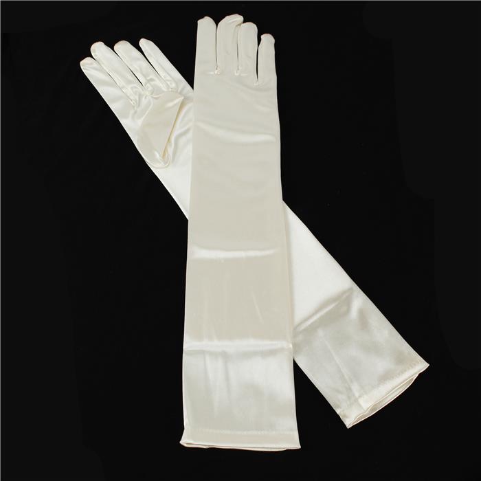 Satin Long Up To Elbow Gloves