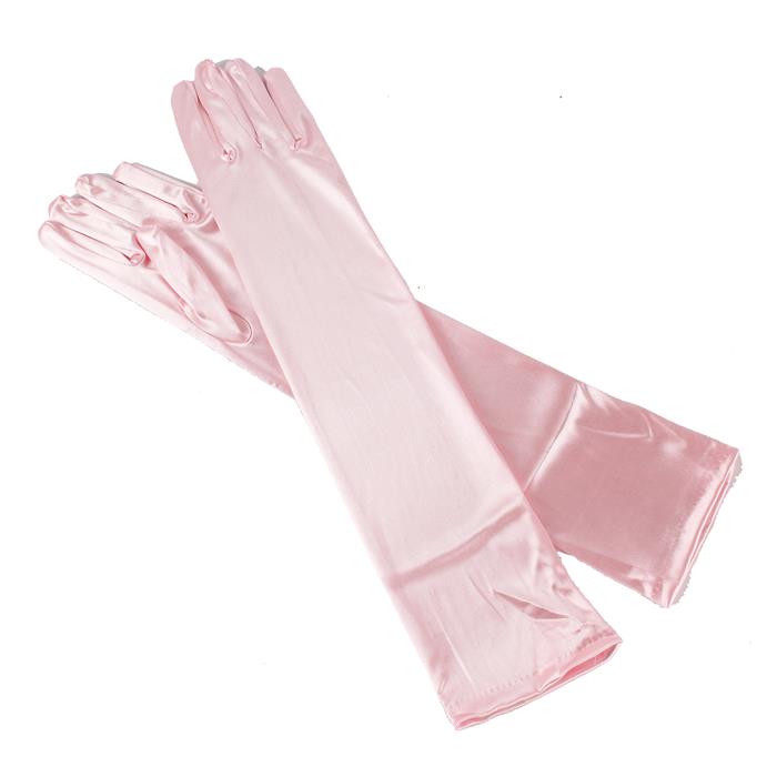 Satin Long Up To Elbow Gloves