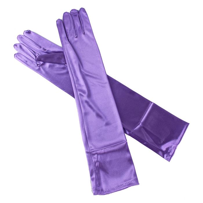 Satin Long Up To Elbow Gloves