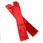 Satin Long Cover Elbow Gloves