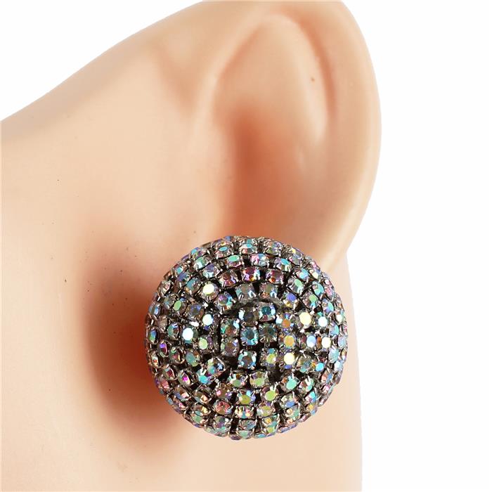 Rhinestones Ball Stud Earring