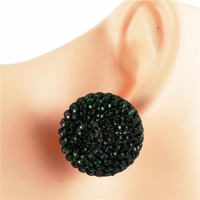 Rhinestones Ball Stud Earring