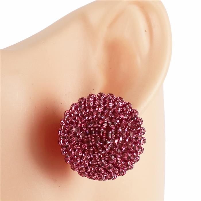 Rhinestones Ball Stud Earring