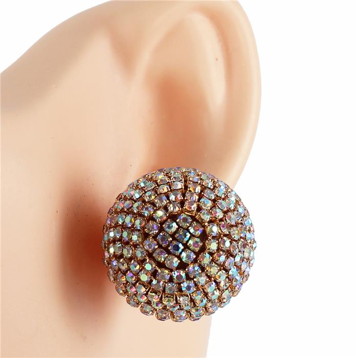 Rhinestones Ball Stud Earring