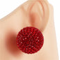 Rhinestones Ball Stud Earring