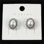 Cubic Zirconia Pearl Stud Earring