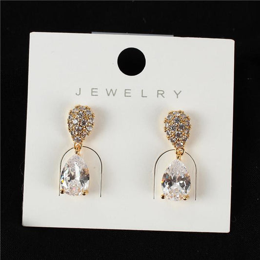 Cubic Zirconia Dangle Earring