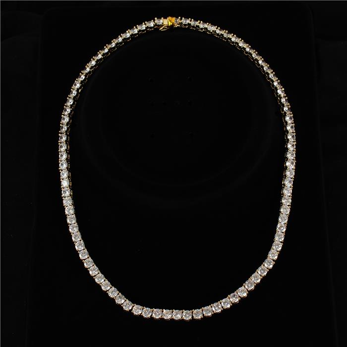 Cubic Zirconia 50 MM 18  Necklace