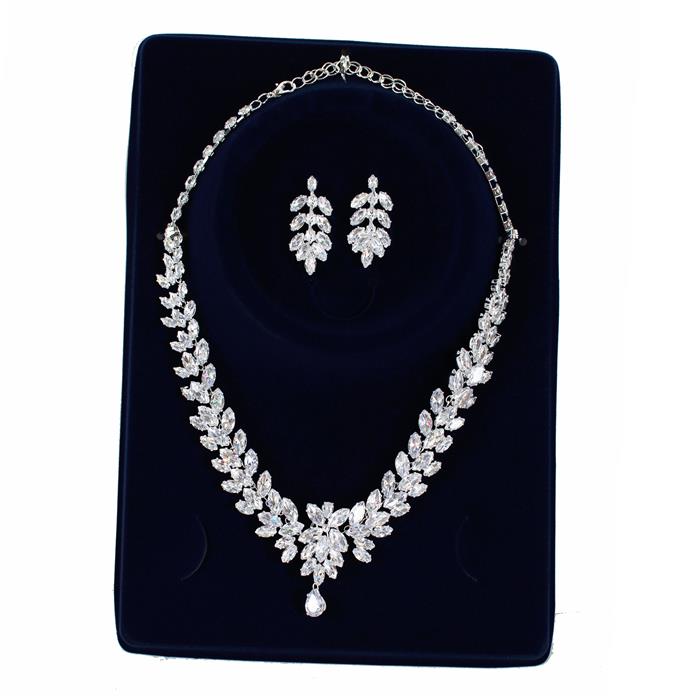 Cubic Zirconia Necklace Set