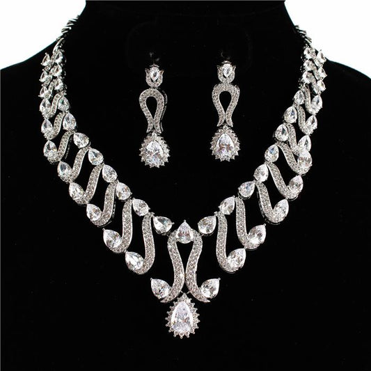 Cubic Zirconia Necklace Set