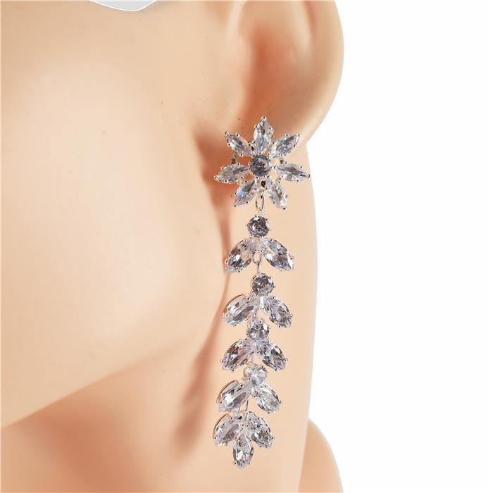 Cubic Zirconia Dangle Earring