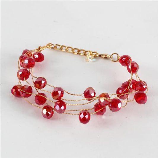 Crystal Wire Layered Bracelet