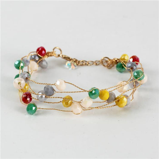 Crystal Wire Layered Bracelet