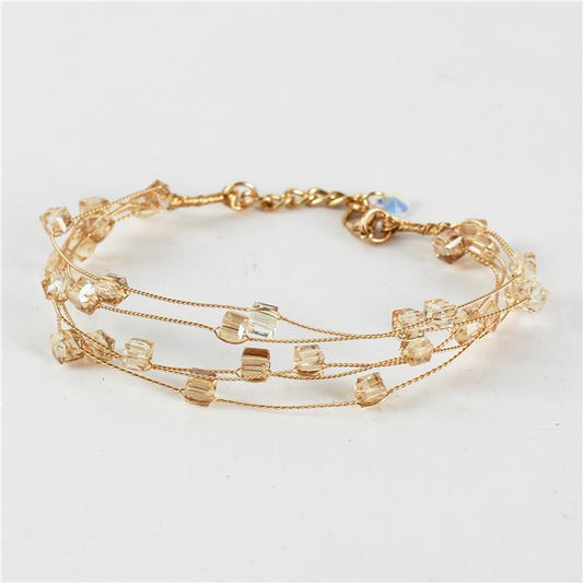 Crystal Wire Layered Bracelet