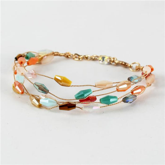 Crystal Wire Layered Bracelet