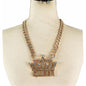 QUEEN Rhinestones Chunky Necklace Set