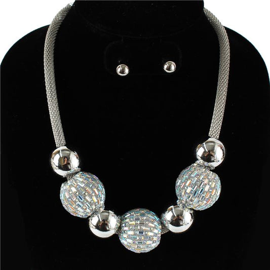 Fashion Ball Necklace Set