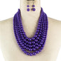 5 Layered Pearl Necklace Set