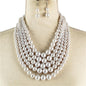 5 Layered Pearl Necklace Set