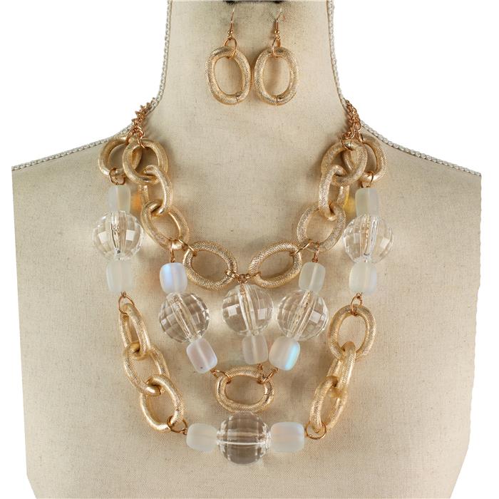 Fashion Chunky Necklace Set