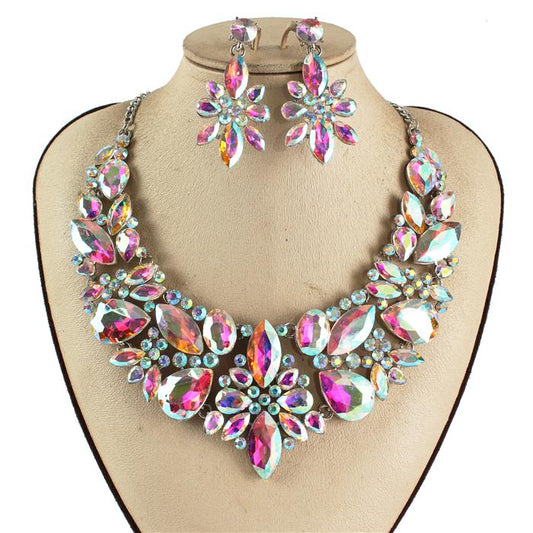 Crystal Evening Necklace Set