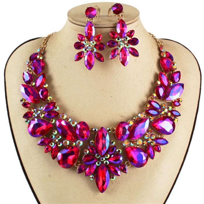 Crystal Evening Necklace Set