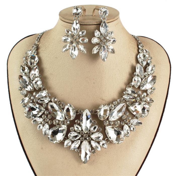 Crystal Evening Necklace Set