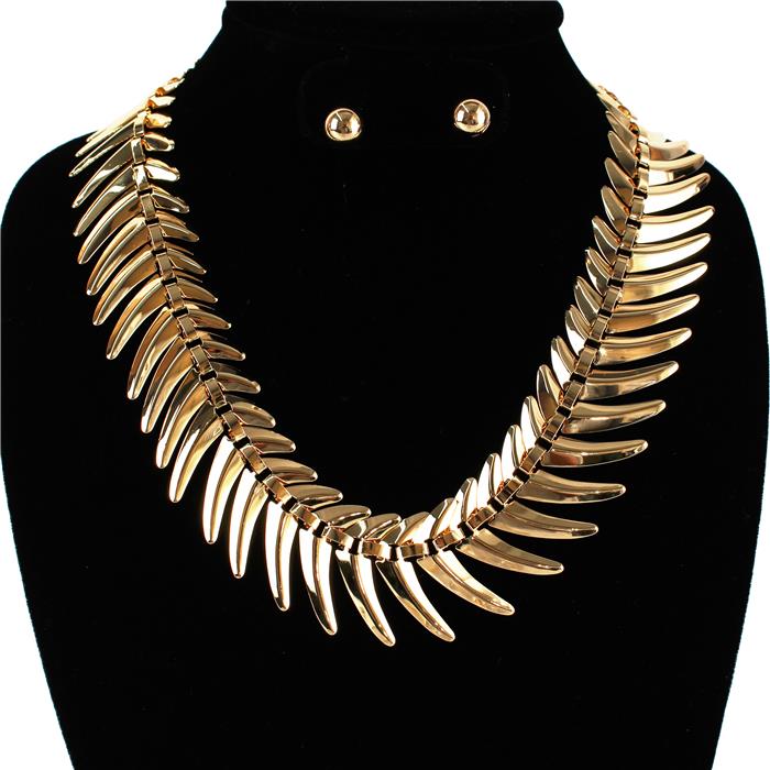 Fashion Metal Chunky Necklace Set