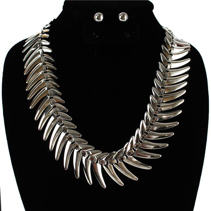 Fashion Metal Chunky Necklace Set