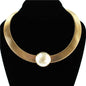 Fashion Metal With Faux Pearl Choker