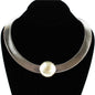 Fashion Metal With Faux Pearl Choker