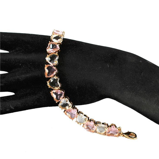 Cubic Zirconia Heart Shape Bracelet