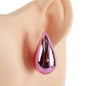 Neon Metal Teardrop Earring