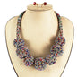 Rhinestones Chunky Ball Necklace Set