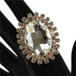 Crystal Chunky Over Shape Stretch Ring