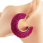 Crystal Chunky Hoop Earring