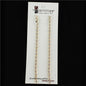 Rhinestones 1 Line Long Earring