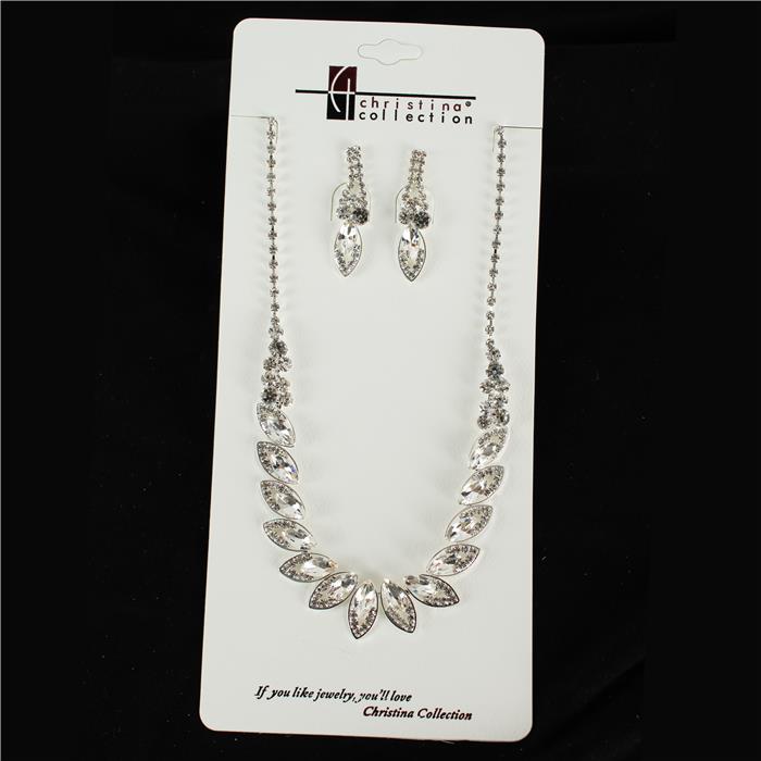 Rhinestone Necklace Set