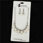 Pearl With Rhinestone Necklace Set