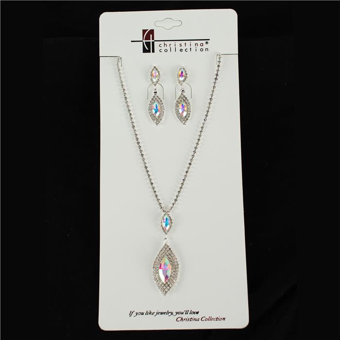 Rhinestone Necklace Set