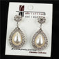 Pearl Rhinestones Stud Earring