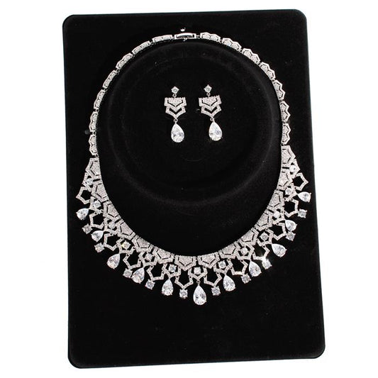 Cubic Zirconia Fancy Necklace Set