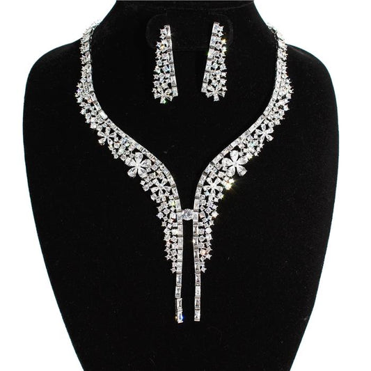 Cubic Zirconia Fancy Necklace Set