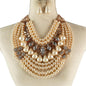 Chunky Pearl Layered Necklace Set