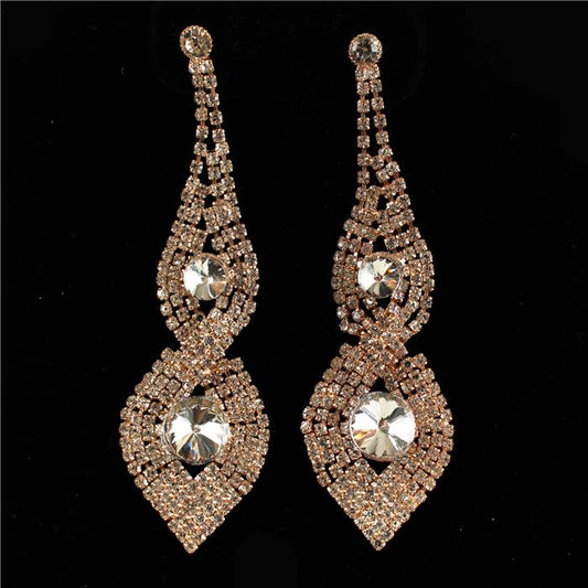 Rhinestone Long Earring