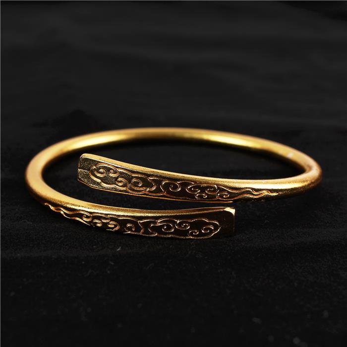 Golden Metal Cuff Bangle