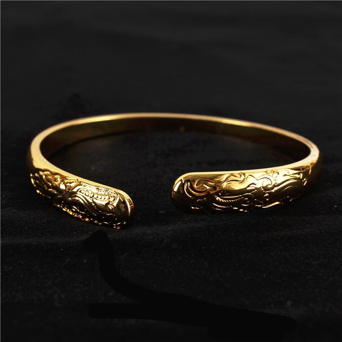 Golden Metal Cuff Bangle