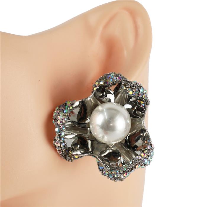 Fashion Pearl Flower Earring